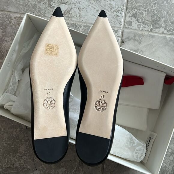 Alexander McQueen Leather Punk Stud, Ballerina Flats, New, Size 37 - Picture 11 of 12